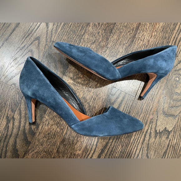 Rebecca Minkoff Shoes - Rebecca Minkoff Brie D'Orsay Teal Blue Suede Leather Pumps Heels (Size 7.5) $225